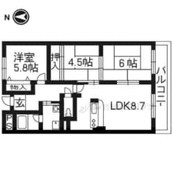 ゼアス真砂の物件間取画像